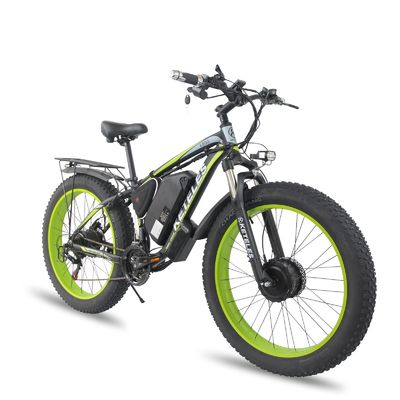 EU Warehouse Дисковое торможение 72V 2000W Двойной задний двигатель 23AH литийный аккумулятор 26&quot;x4.0&quot; жирная шина электрический велосипед
