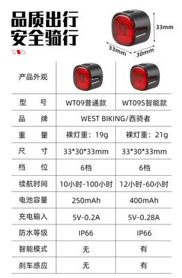 33*30*33mm WEST BIKING Велосипедный тормозный фонарь с светодиодными светодиодными сигналами поворота и зарядкой типа C