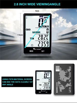 2.8 дюймовый ABS велосипедный компьютер для легких упражнений датчик беспроводной спидометр от Inbike