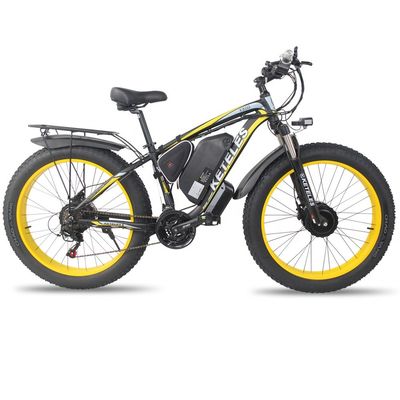 KETELES K800 Электрический жирный велосипед 1000W 17,5AH Батарея 26x4,0 дюйма Двухмоторный двухколесный привод