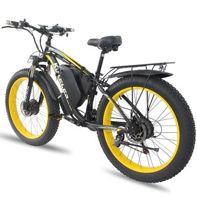 26AH 2000W Высокая мощность Двухколесный привод Двухмоторный электрический велосипед с 26x4.0 дюймовой жирной шиной