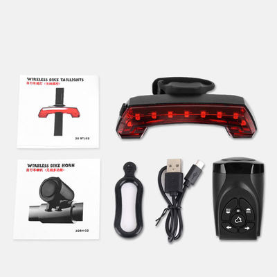 Оставайтесь в безопасности на велосипеде с помощью интеллектуального заднего света USB и беспроводного пульта дистанционного управления