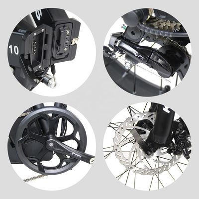 2024 Direct 20x4.0 Inch Fat Tire Folding E-Bike 1000W с 7 скоростными передачами заднего двигателя