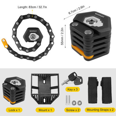 Горный велосипед Дорожный велосипед Свертываемый замок Противоугонный 85 см с 3 клавишами Цинк Сплав Сплав Сталь