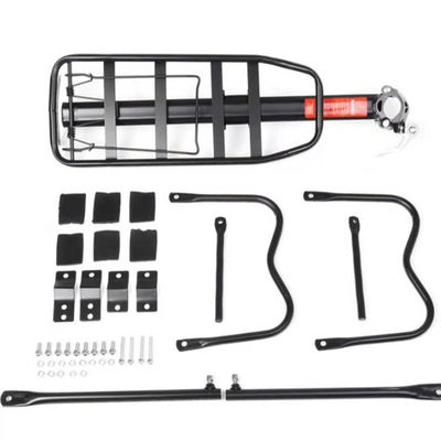 Железная труба багажник Монтаж велосипедный носитель Легкая стойка для седана на открытом воздухе 985г