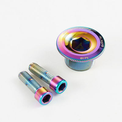 Категория CRANK 2021 Цветные алюминиевые велосипедные детали M18/M20 MTB Crankset Cover Screw